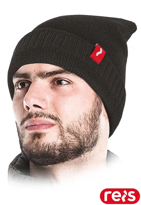 Czapka ocieplana city czarna