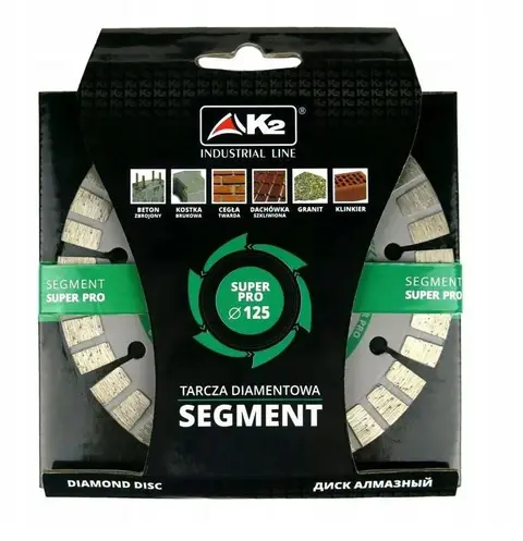 UV- TARCZA DIAMENTOWA 125 SEGMENT SUPER PRO K2