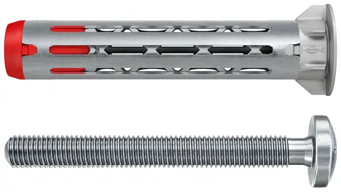 Kołek fischer DuoHM 4 x 55 S PH PZ, śruba z łbem soczewkowym, napęd PZ